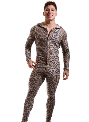 BL30 Fleece Leopard Onesie