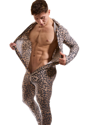 BL30 Fleece Leopard Onesie